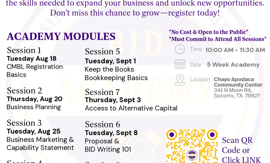 2026 Fall BID Academy - Your Pathway to Government Contracting Success